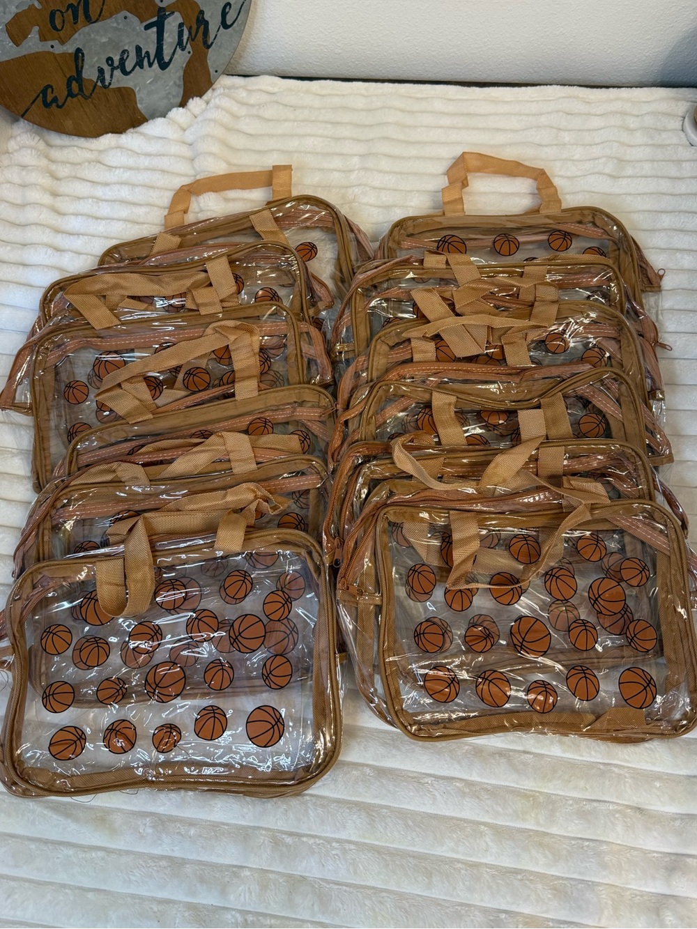 Basketball clear bags 12 pack
